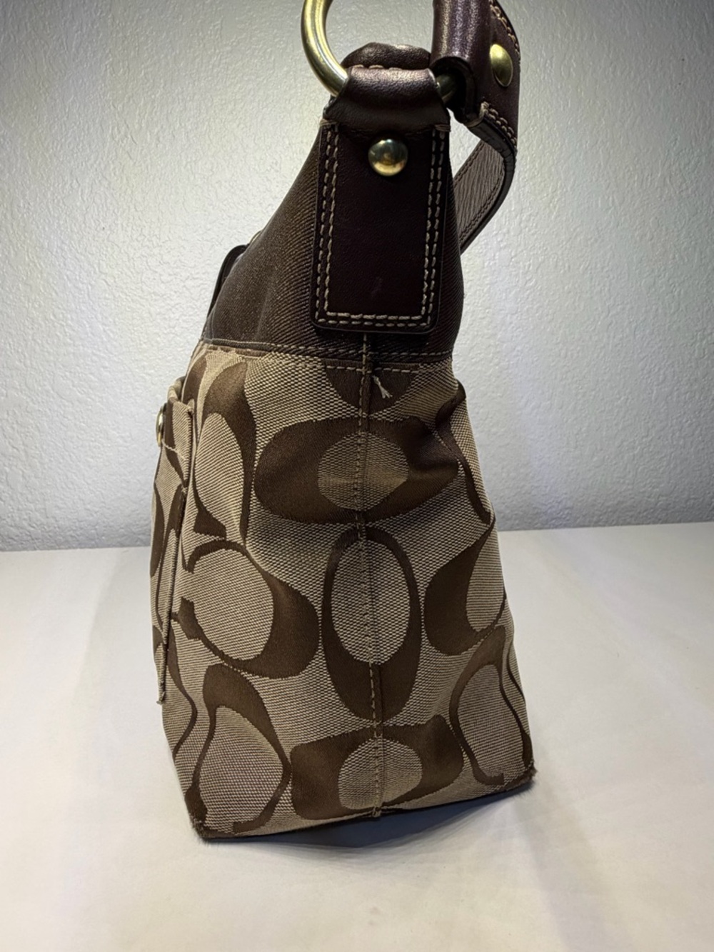 Coach Signature Ergo Hobo
Shoulder Bag Brown No LO771-11689 - Picture 3 of 11